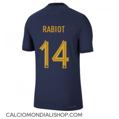 Maglie da calcio Francia Adrien Rabiot #14 Prima Maglia Mondiali 2022 Manica Corta